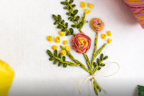 Stitch small designs and details with Spagetti™. Thick enough for hand embroidery but small enough for those small features.